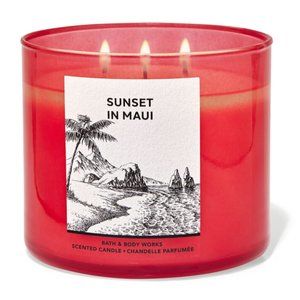 BBW Sunset in Maui 3-Wick Candle